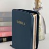 Biblie medie 052 ALBASTRU INCHIS cu fermoar