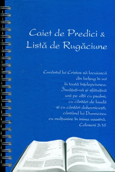 Caiet de predici & lista de rugaciune