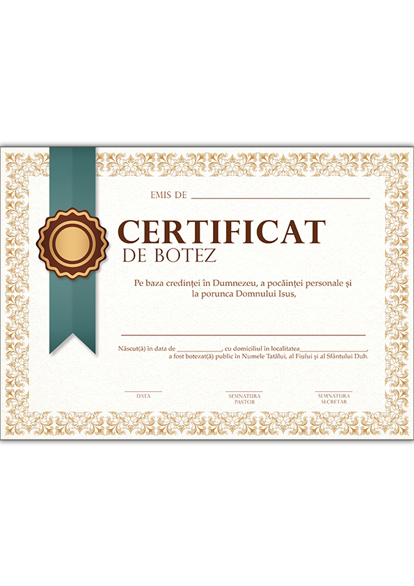 Certificat de botez #1
