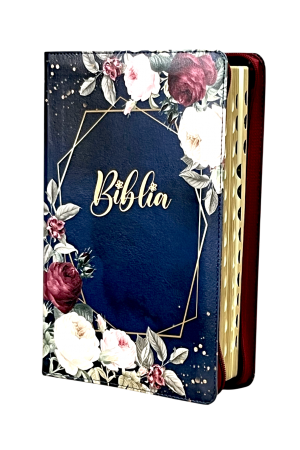 biblia-076-zti-albastru-floral-01 Biblia - 076 ZTI - format mare - albastru floral