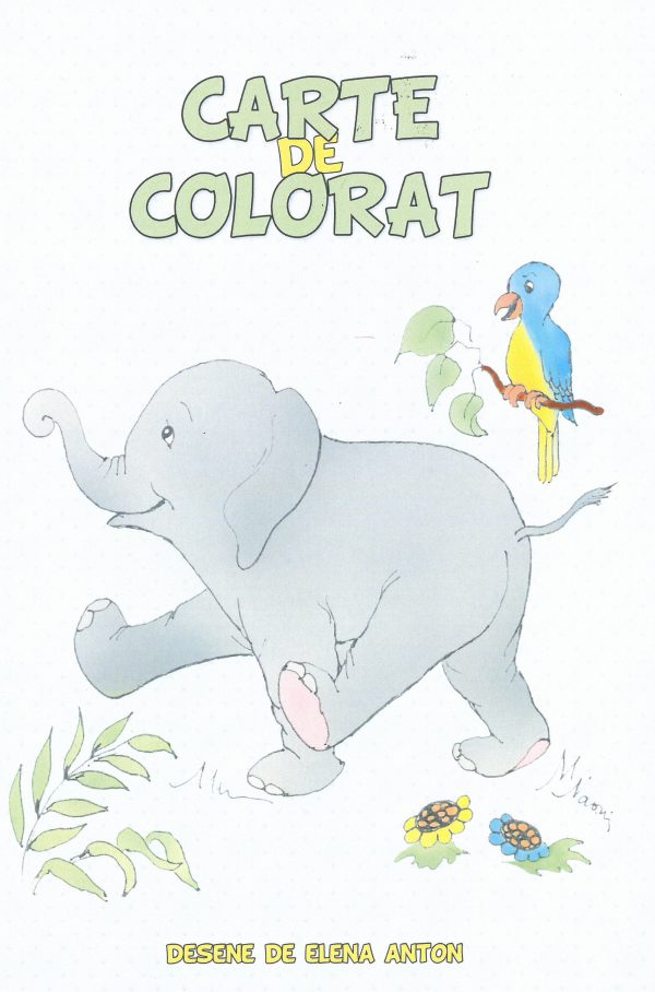 Elefănțelul- Carte de colorat