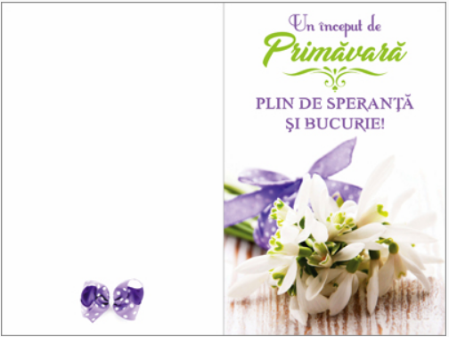 f389 Felicitare - Un inceput de primavara - 389