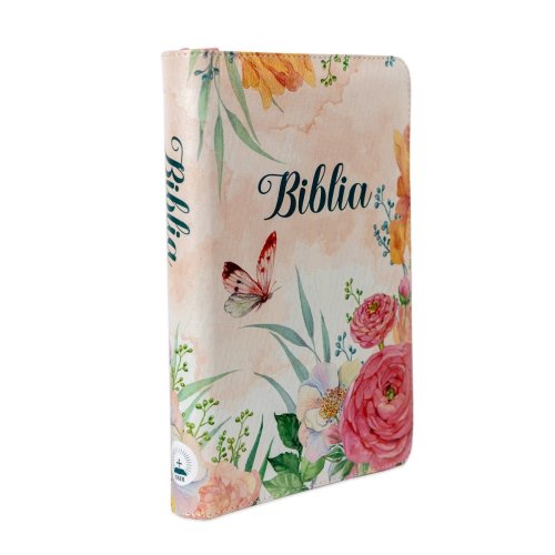 fluturi2 Biblie medie 056 ZTI roz floral