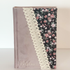 Biblie handmade  053 - floral negru cu plamaniu