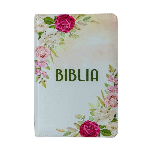 roz1 Biblie medie 056 ZTI alb floral