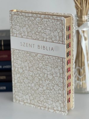 077-floral Szent Biblia - Biblie mare maghiară florală