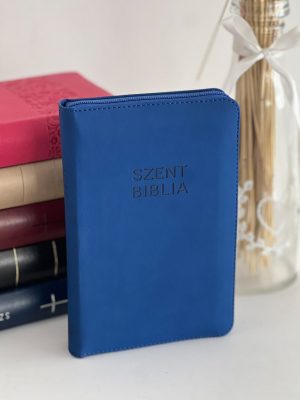 karoli albastra Szent Biblia - Biblie mică maghiară albastră