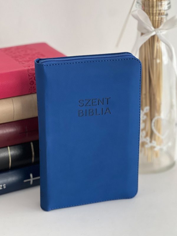 karoli albastra Szent Biblia - Biblie mică maghiară albastră