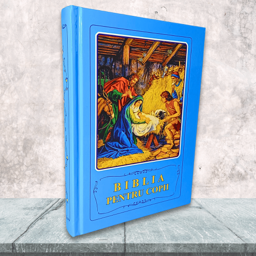 biblia_pentru_copii_1992 Biblia pentru copii (1992) - 250 de povestiri biblice cu imagini (Biblia albastră)